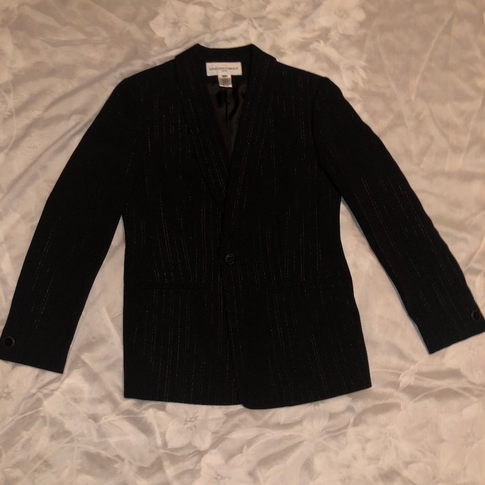 Sparkly Black Jones New York Blazer